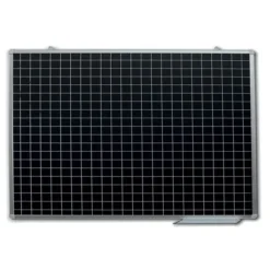 Lavagna magnetica nera top quality quadrettata 240x120 cm