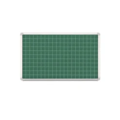 Lavagna magnetica verde laccata quadrettata 120x90 cm