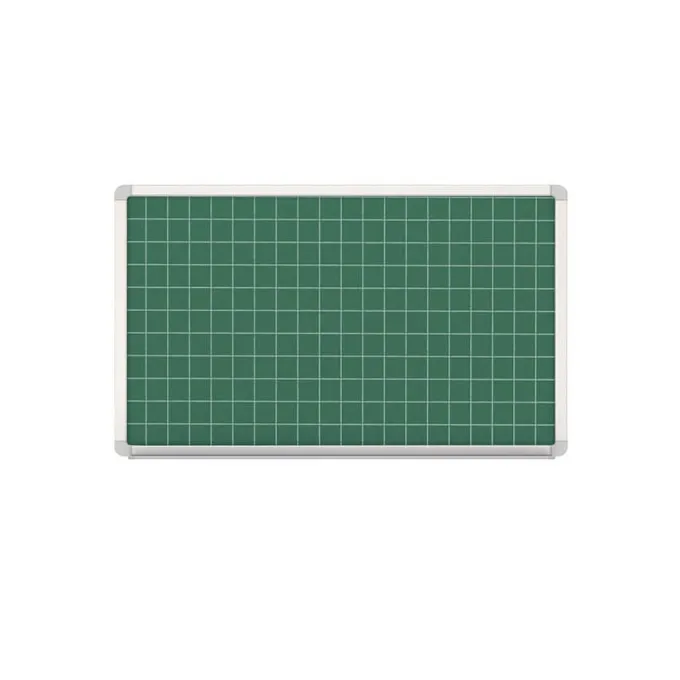 Lavagna magnetica verde laccata quadrettata 120x90 cm