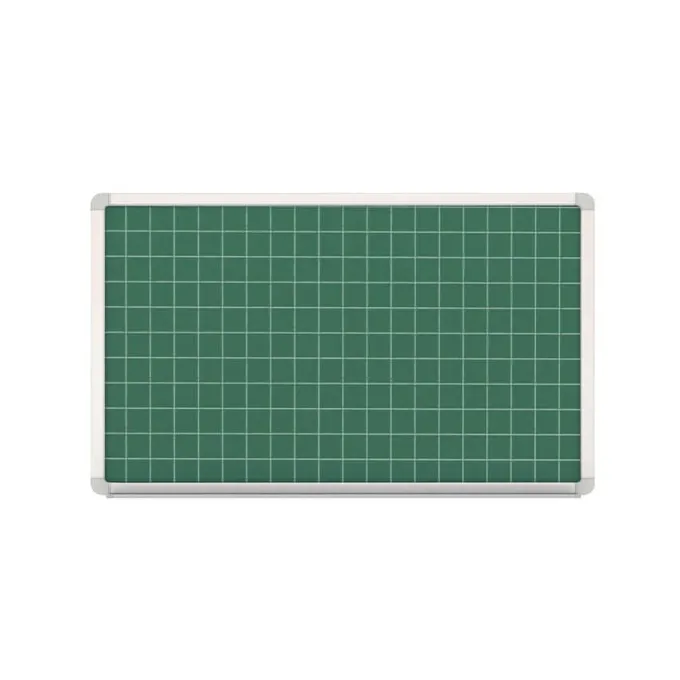 Lavagna magnetica verde laccata quadrettata 150x100 cm