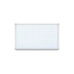 Lavagna quadrettata 120x90 cm bianca smaltata magnetica