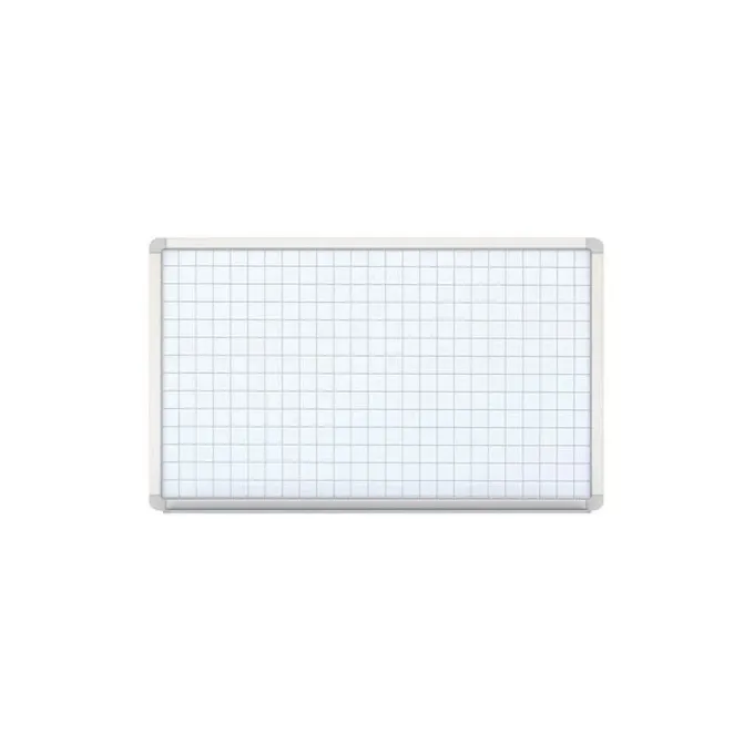 Lavagna quadrettata 120x90 cm bianca smaltata magnetica
