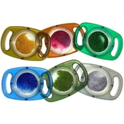 Lenti trasparenti con effetto glitter