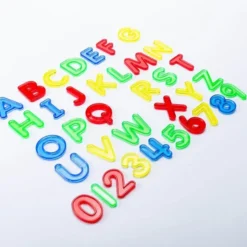 Lettere alfabeto e numeri trasparenti - 36 pezzi