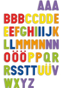 Lettere magnetiche stampatello maiuscolo 288 pz