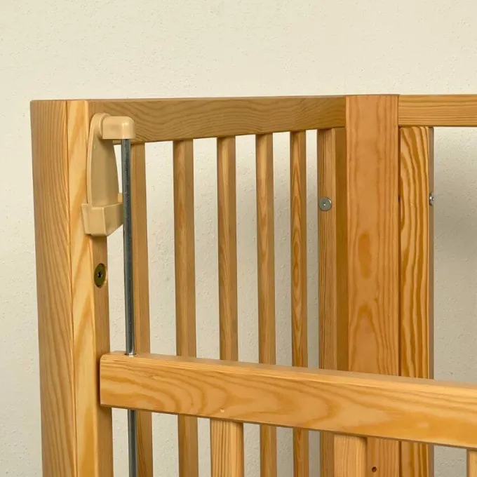 Lettino premium in legno su ruote