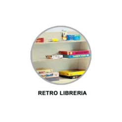Libreria bifacciale 3 piani cam premium base con piedino