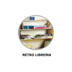 Libreria bifacciale 4 piani cam premium base con piedino