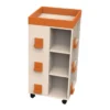 Libreria torre su ruote arancione cm 120