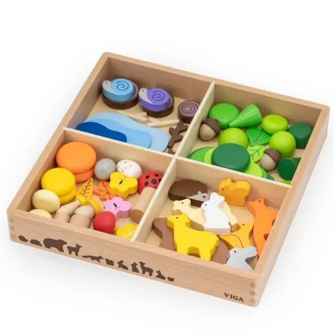Loose parts della foresta - 58 pezzi