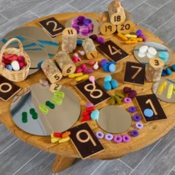 Loose parts in feltro - 108 pezzi