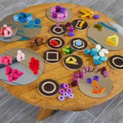 Loose parts in feltro - 108 pezzi