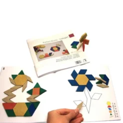 Mandala con schede re-wood