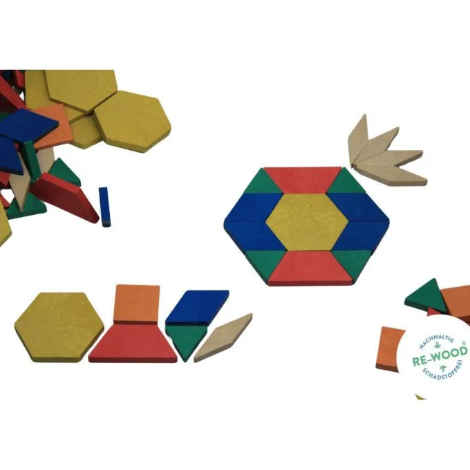 Mandala con schede re-wood