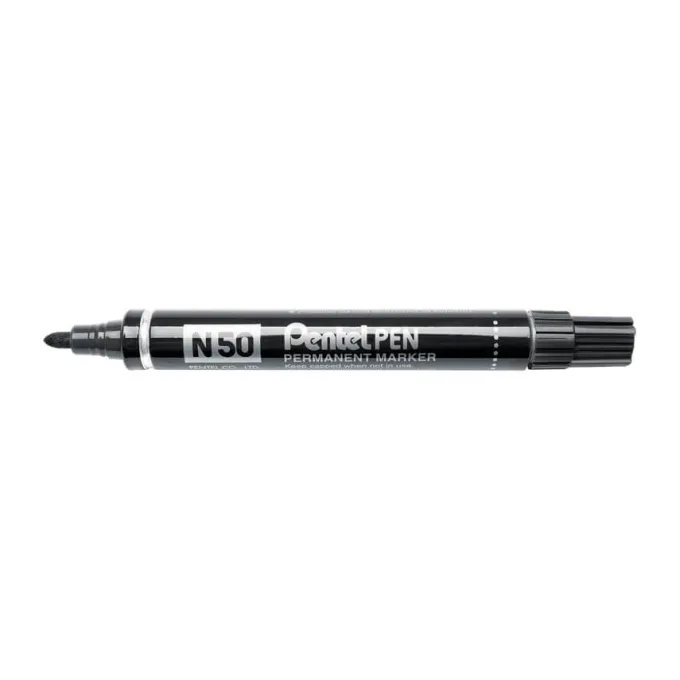 Marcatore permanente pentel n50- punta tonda nero