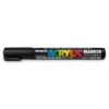 Marker permanente nero - 6 pezzi
