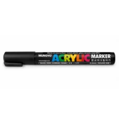 Marker permanente nero - 6 pezzi