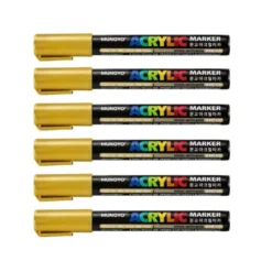 Marker permanente oro - 6 pezzi