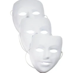 Maschere bianche - 6 pezzi