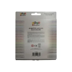 Matite colorate laccate borgione - 24 pezzi 24 colori