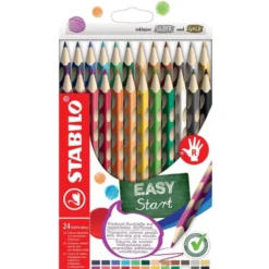 Matite ergonomiche stabilo easycolors 24 colori destrimani