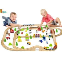 Maxi ferrovia in legno