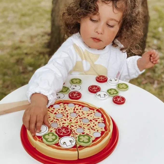 Maxi pizza in legno
