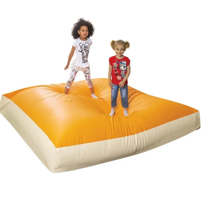 Maxi quadrotto super jumbo arancione panna