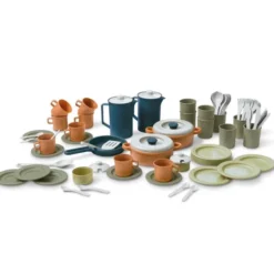 Maxi set stoviglie in bioplastica - 79 pezzi