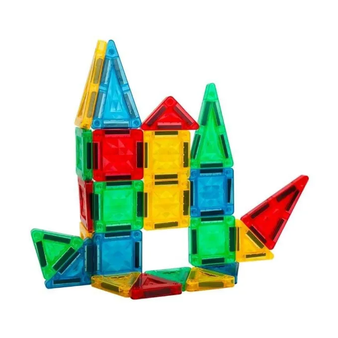 Mini costruzioni magnetiche - 26 pezzi in scatola