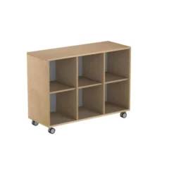 Mobile 6 caselle cam premium 79h con ruote - betulla