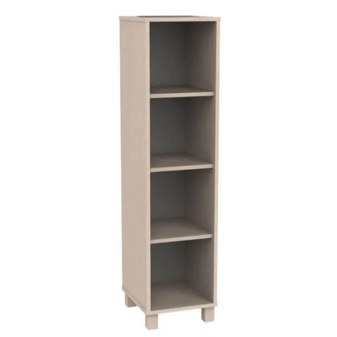 Mobile colonna betulla 4 vani - base con piedino h 148