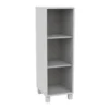 Mobile colonna bianco latte 3 vani - base con piedino h 114