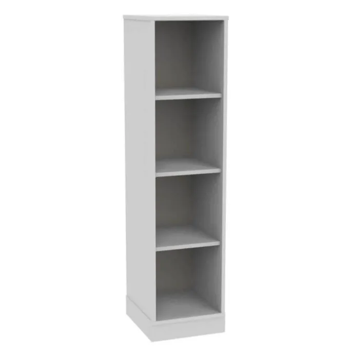 Mobile colonna bianco latte 4 vani - base con zoccolo h 148