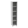 Mobile colonna bianco latte 5 vani - base con piedino h 182
