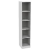 Mobile colonna bianco latte 5 vani - base con zoccolo h 182