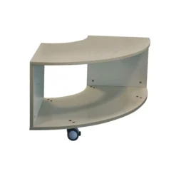 Mobile curvo 90 cam premium con ruote - colore betulla