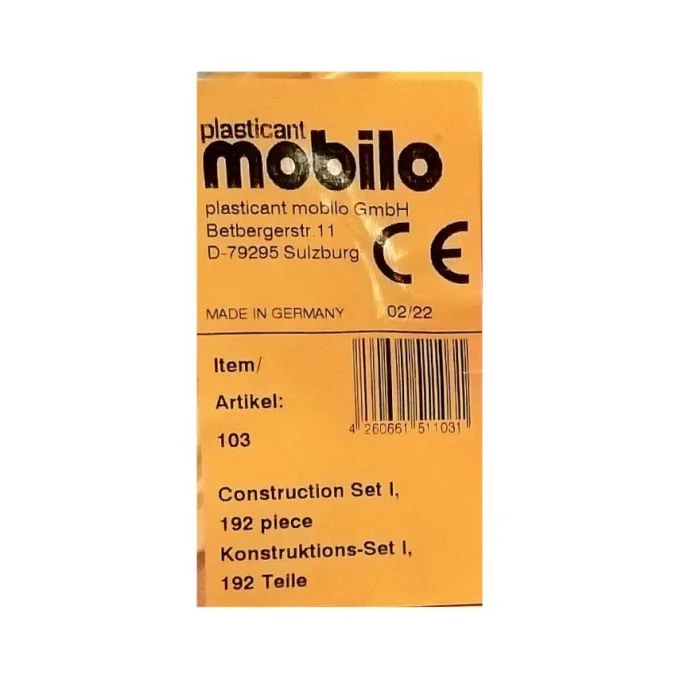 Mobilo costruzioni sacco scuola - 192 pezzi + schede
