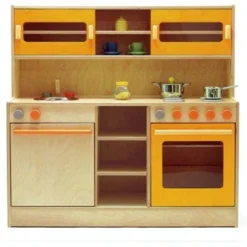 Monoblocco con credenza - cucina orange