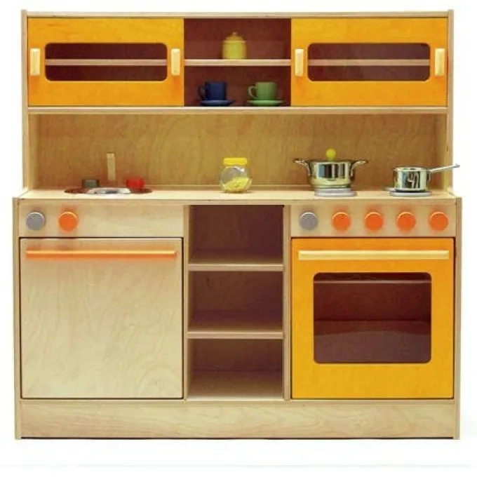Monoblocco con credenza - cucina orange