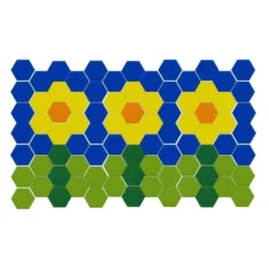 Mosaico in carta esagonale