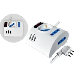 Multipresa 5 posti+2 usb con interruttore