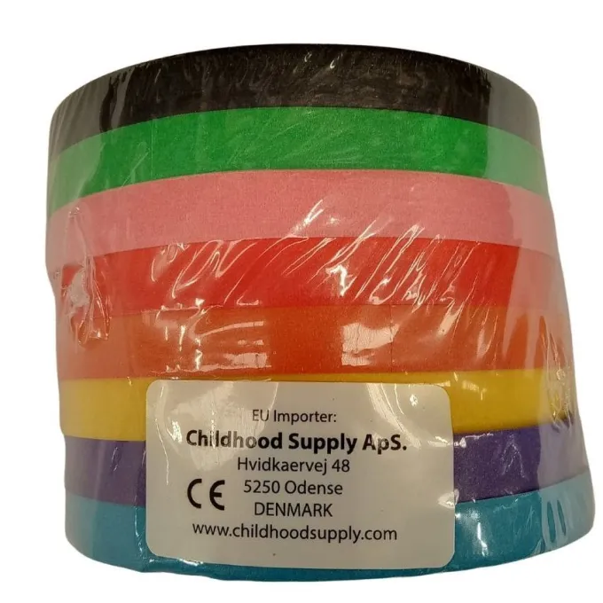 Nastro adesivo in carta 8 colori cm 1.3x55m