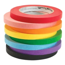 Nastro adesivo in carta 8 colori cm 1.3x55m