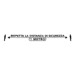 Nastro adesivo segnaletico rispetta distanza