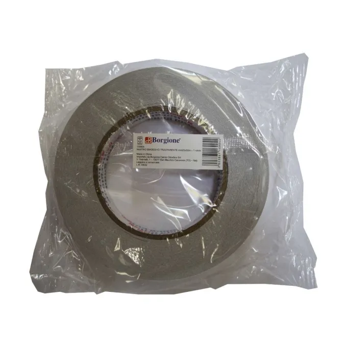 1 nastro biadesivo trasparente borgione - m 50x2.5 cm h