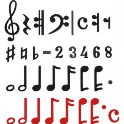 Note musicali magnetiche - 240 pezzi