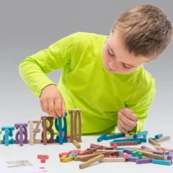 Numeri e regoli in colori montessori