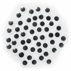 Occhi mobili adesivi tondi neri 15 mm