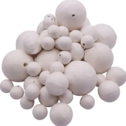 Palline bianche in cellulosa misure assortite - 50 pezzi